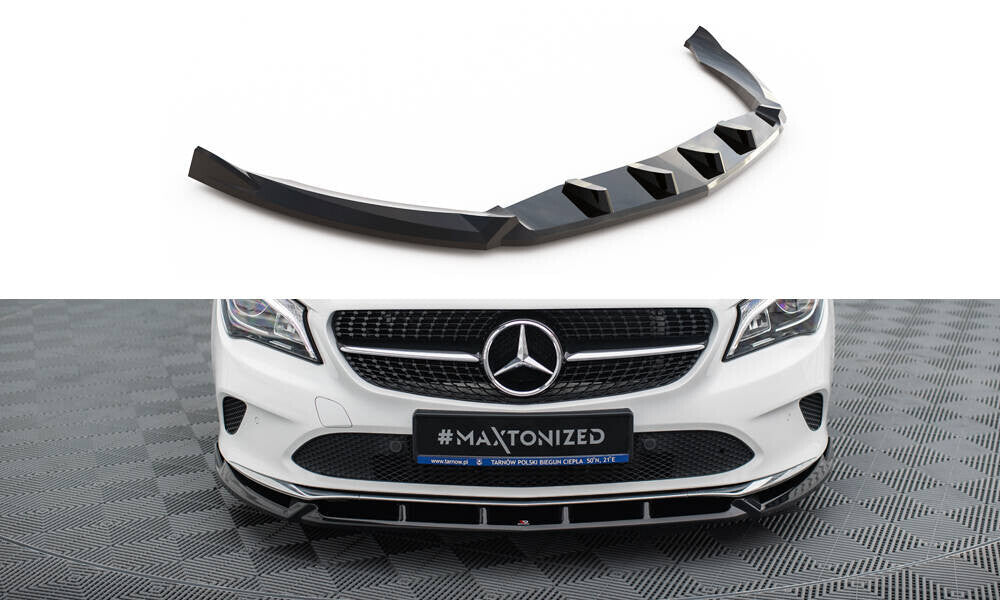 Frontlippe passend für Mercedes CLA C117 FL schwarz Hochglanz