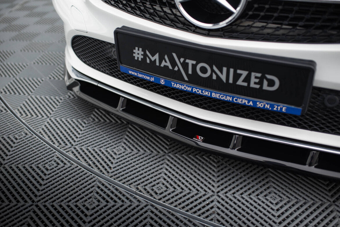 Frontlippe passend für Mercedes CLA C117 FL schwarz Hochglanz