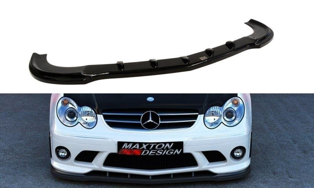 Frontlippe passend für Mercedes CLK W209 (für ME-CLK-209-AMG204-F1 Stoßstange) schwarz Hochglanz