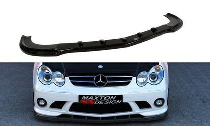 Frontlippe passend für Mercedes CLK W209 (für ME-CLK-209-AMG204-F1 Stoßstange) schwarz Hochglanz