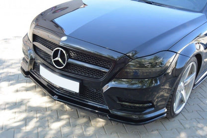 Frontlippe passend für Mercedes CLS AMG-Line C218 schwarz Hochglanz