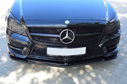 Frontlippe passend für Mercedes CLS AMG-Line C218 schwarz Hochglanz