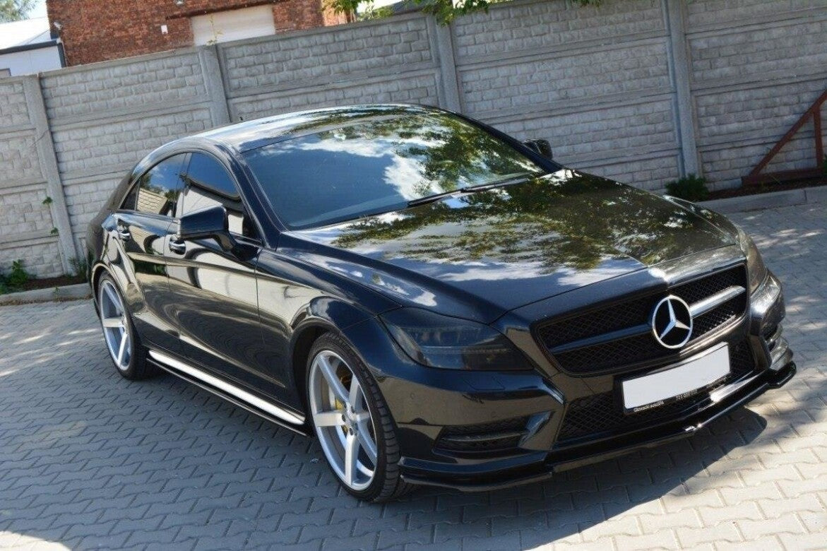 Frontlippe passend für Mercedes CLS AMG-Line C218 schwarz Hochglanz