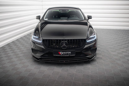 Frontlippe passend für Mercedes CLS C218 FL schwarz Hochglanz