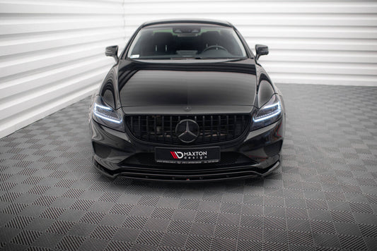 Frontlippe passend für Mercedes CLS C218 FL schwarz Hochglanz
