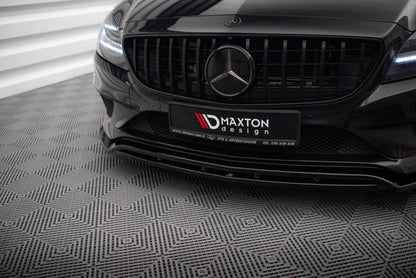 Frontlippe passend für Mercedes CLS C218 FL schwarz Hochglanz