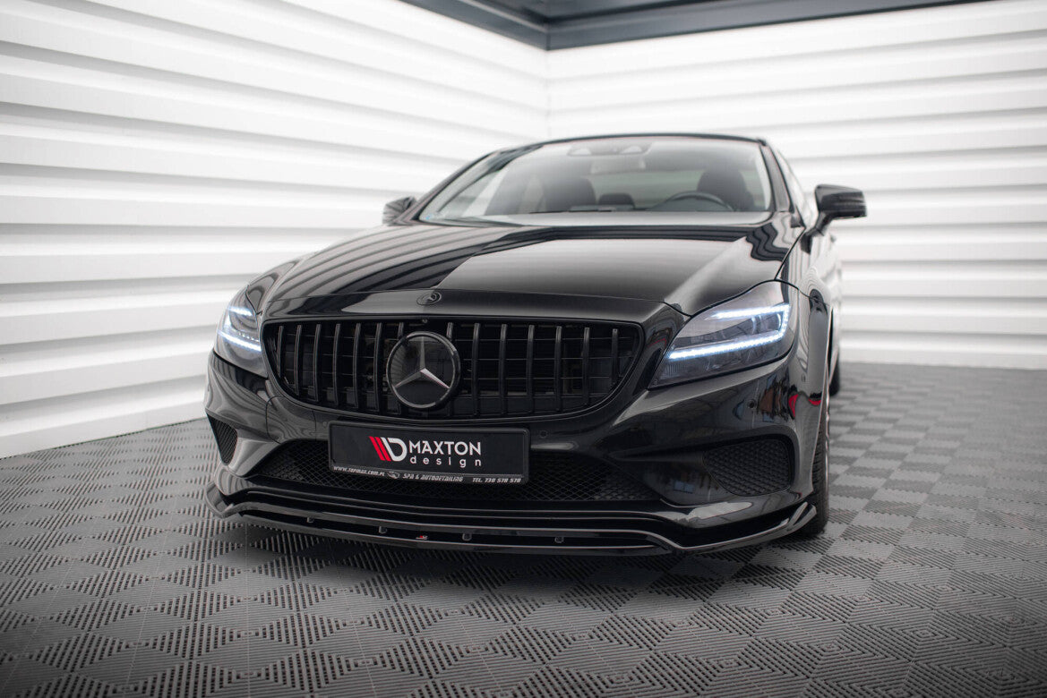 Frontlippe passend für Mercedes CLS C218 FL schwarz Hochglanz