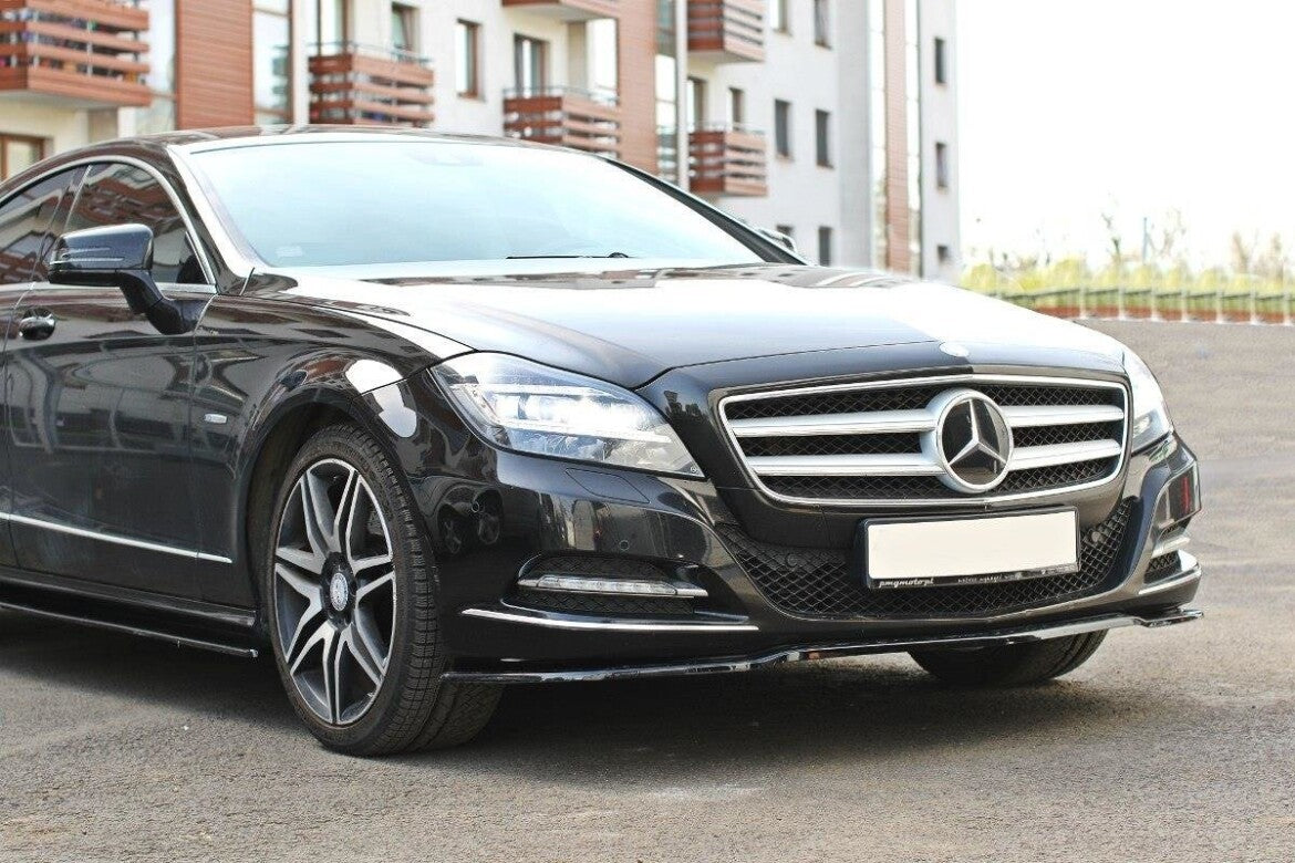 Frontlippe passend für Mercedes CLS C218 schwarz Hochglanz