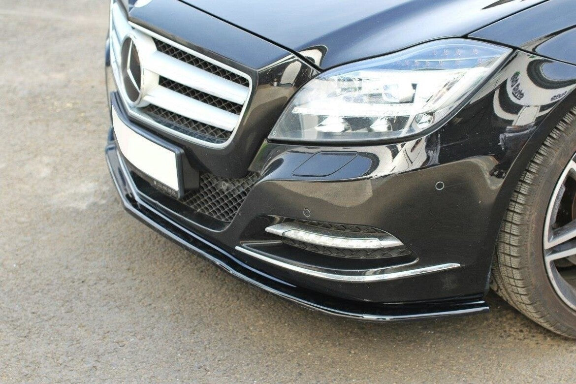 Frontlippe passend für Mercedes CLS C218 schwarz Hochglanz