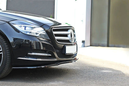 Frontlippe passend für Mercedes CLS C218 schwarz Hochglanz