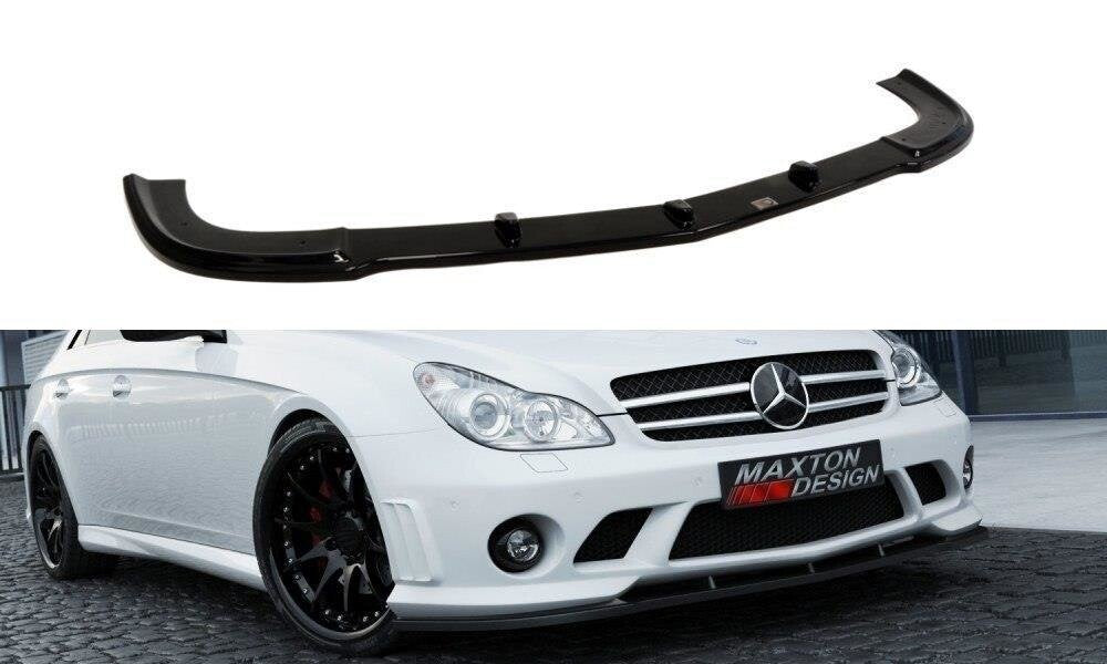 Frontlippe passend für Mercedes CLS C219 - W204 AMG LOOK schwarz Hochglanz