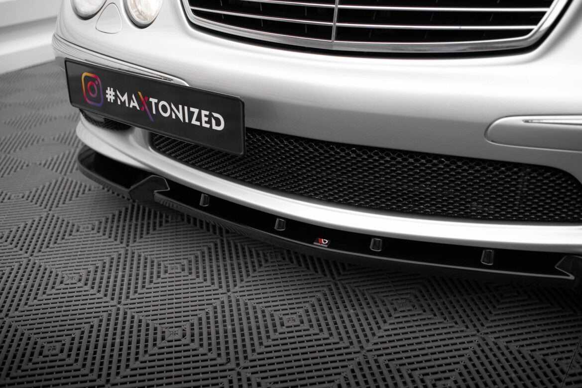 Frontlippe passend für Mercedes E 55 AMG W211 schwarz Hochglanz