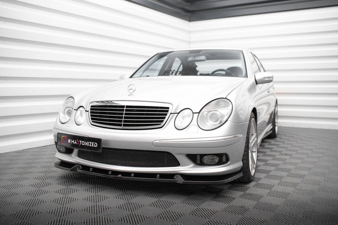 Frontlippe passend für Mercedes E 55 AMG W211 schwarz Hochglanz