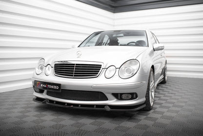 Frontlippe passend für Mercedes E 55 AMG W211 schwarz Hochglanz