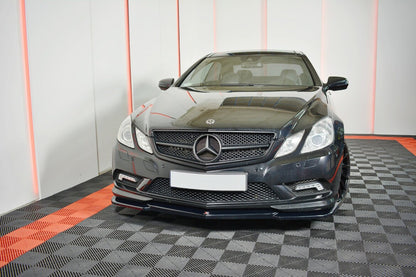 Frontlippe passend für Mercedes E-Klasse W207 Coupe AMG-Line schwarz Hochglanz