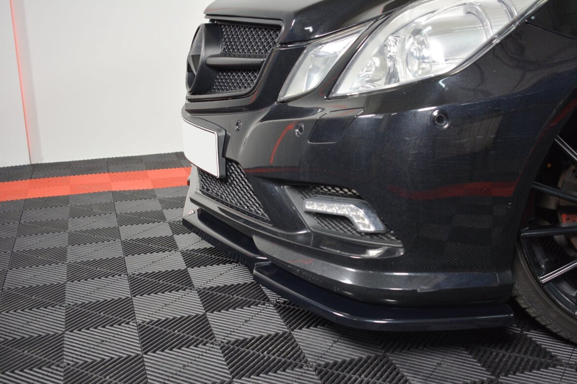 Frontlippe passend für Mercedes E-Klasse W207 Coupe AMG-Line schwarz Hochglanz