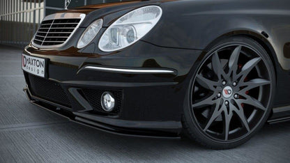 Frontlippe passend für Mercedes E W211 AMG FL schwarz Hochglanz