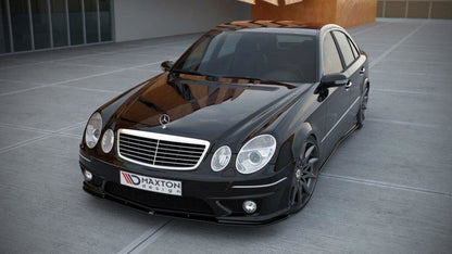 Frontlippe passend für Mercedes E W211 AMG FL schwarz Hochglanz