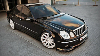 Frontlippe passend für Mercedes E W211 AMG vor FL schwarz Hochglanz