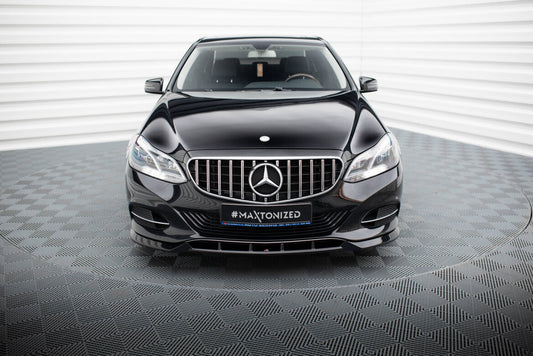 Frontlippe passend für Mercedes E W212 FL schwarz Hochglanz