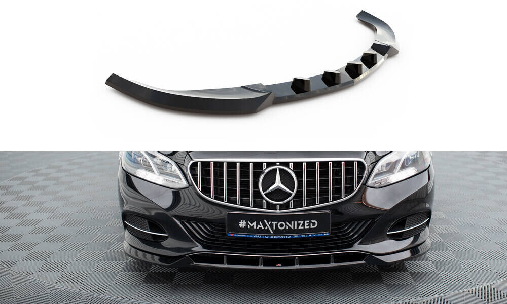 Frontlippe passend für Mercedes E W212 FL schwarz Hochglanz