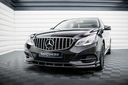 Frontlippe passend für Mercedes E W212 FL schwarz Hochglanz