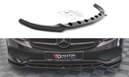 Frontlippe passend für Mercedes E W213 schwarz Hochglanz