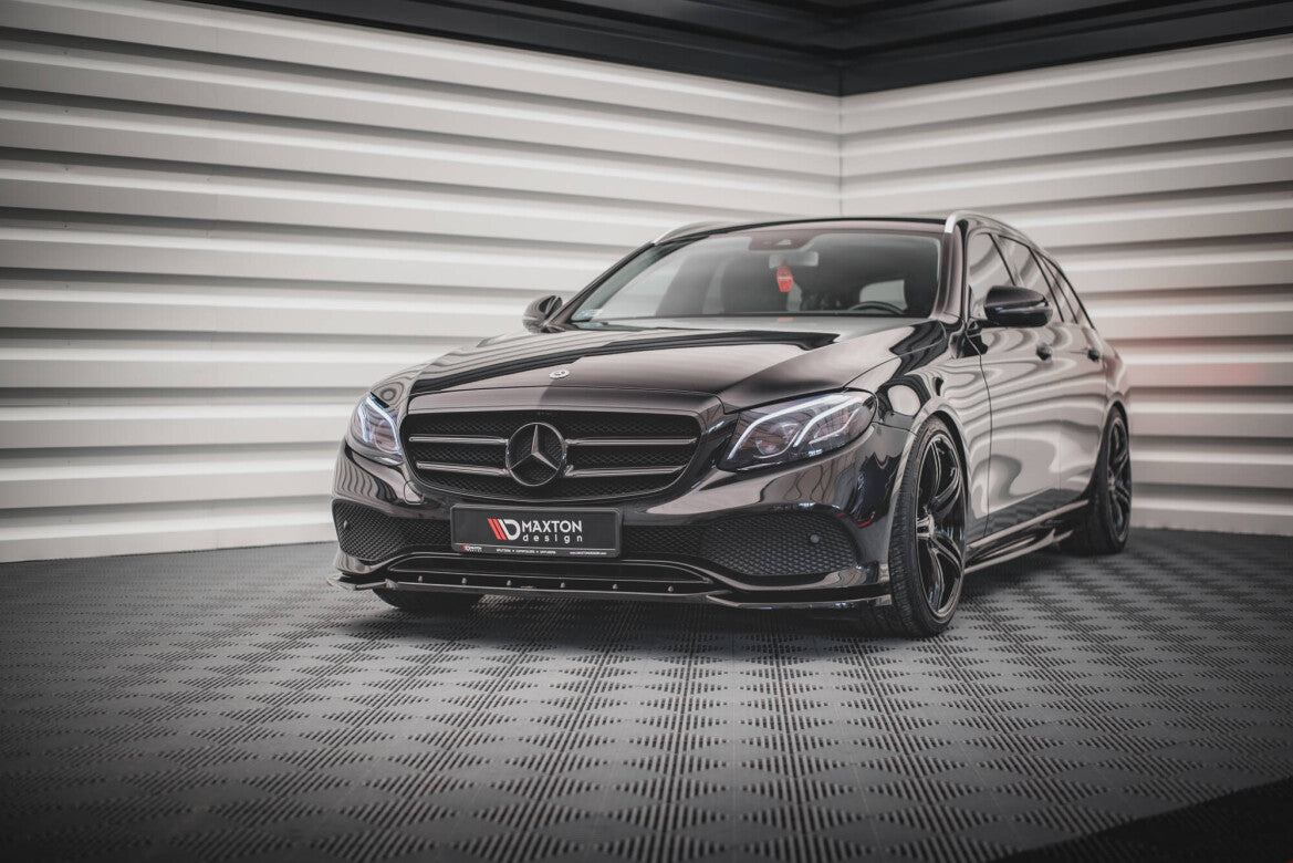 Frontlippe passend für Mercedes E W213 schwarz Hochglanz