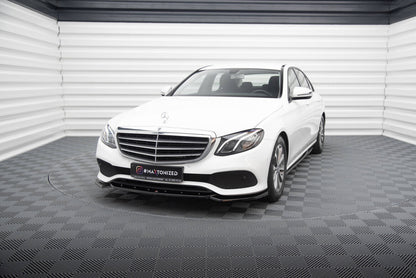 Frontlippe passend für Mercedes E W213 schwarz Hochglanz