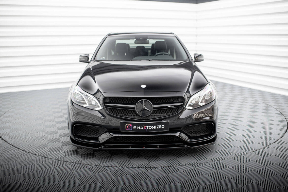 Frontlippe passend für Mercedes E63 AMG Limousine W212 FL schwarz Hochglanz