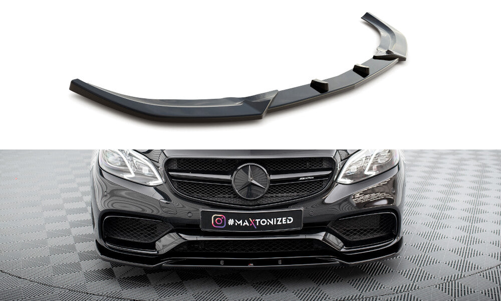 Frontlippe passend für Mercedes E63 AMG Limousine W212 FL schwarz Hochglanz