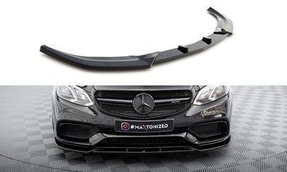 Frontlippe passend für Mercedes E63 AMG Limousine W212 FL schwarz Hochglanz