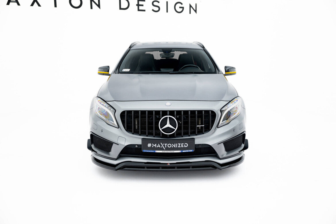 Frontlippe passend für Mercedes GLA 45 AMG Off-roader X156 schwarz Hochglanz
