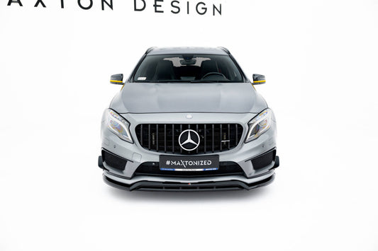Frontlippe passend für Mercedes GLA 45 AMG Off-roader X156 schwarz Hochglanz