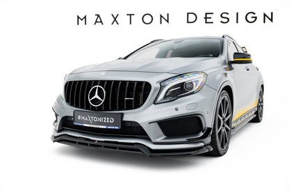 Frontlippe passend für Mercedes GLA 45 AMG Off-roader X156 schwarz Hochglanz