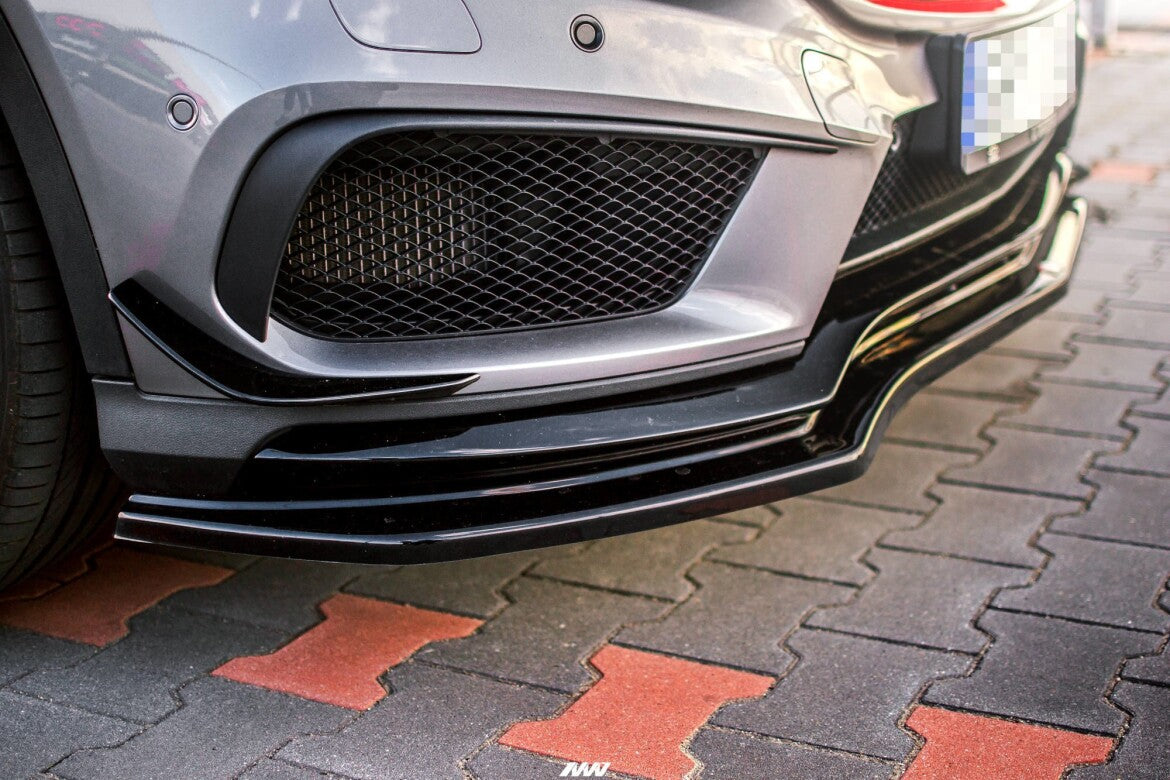 Frontlippe passend für Mercedes GLA 45 AMG schwarz Hochglanz