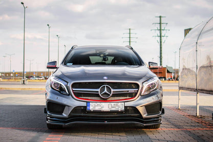 Frontlippe passend für Mercedes GLA 45 AMG SUV (X156) vor FL Carbon Look