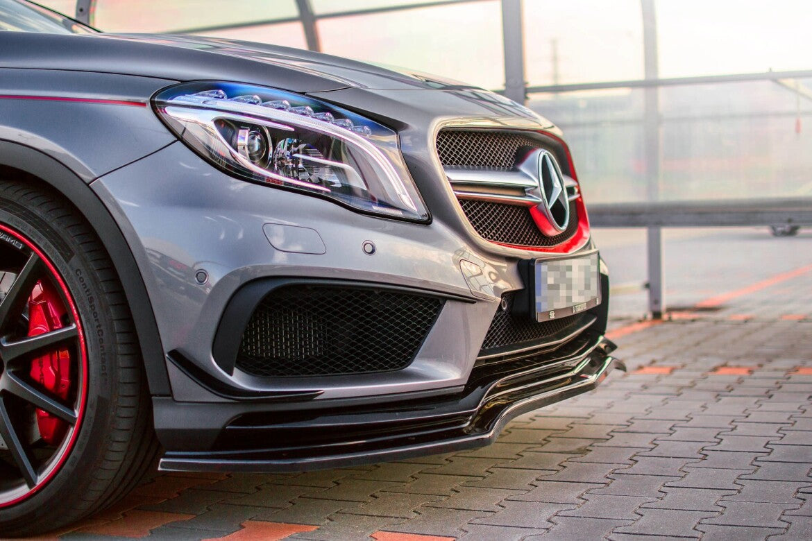 Frontlippe passend für Mercedes GLA 45 AMG SUV (X156) vor FL schwarz matt