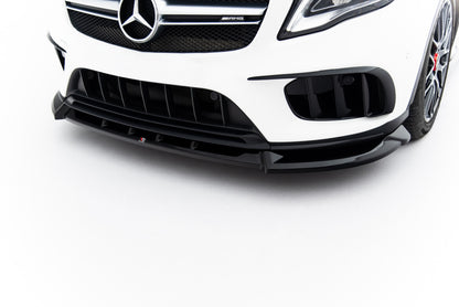 Frontlippe passend für Mercedes GLA 45 AMG X156 FL schwarz Hochglanz