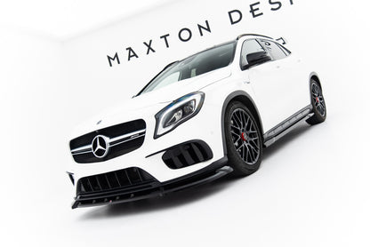 Frontlippe passend für Mercedes GLA 45 AMG X156 FL schwarz Hochglanz