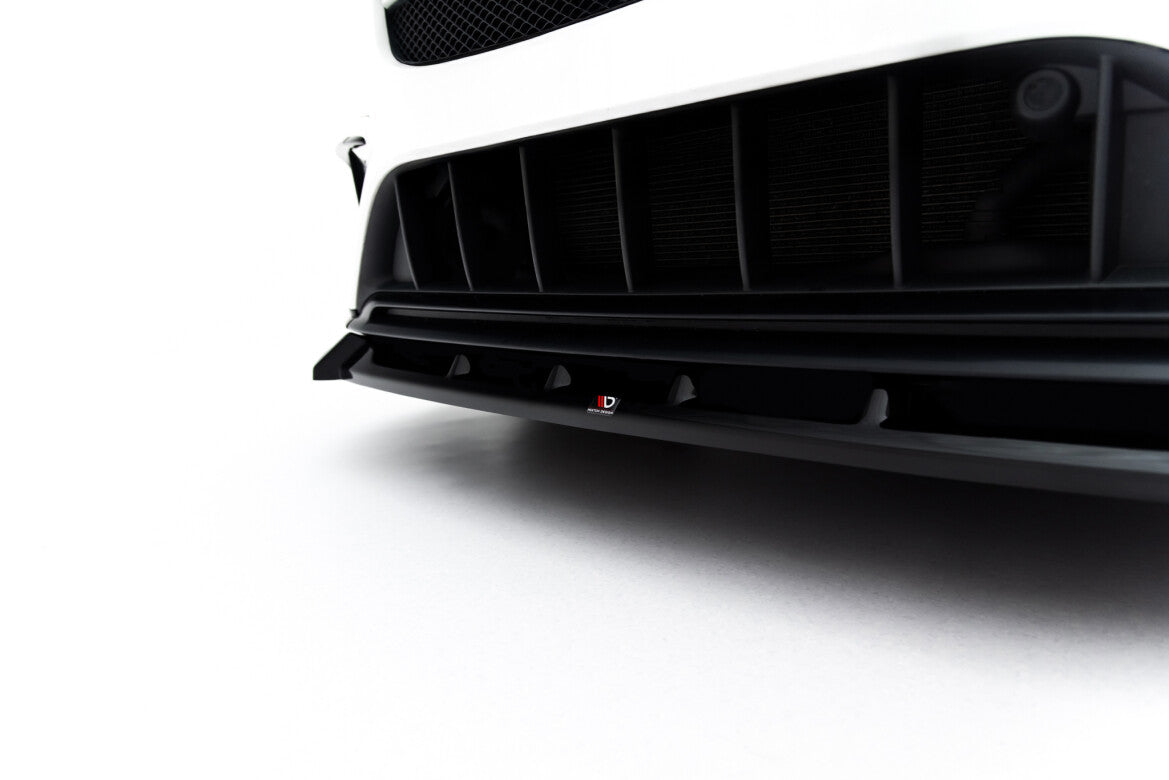 Frontlippe passend für Mercedes GLA 45 AMG X156 FL schwarz Hochglanz