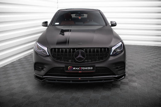 Frontlippe passend für Mercedes GLC Coupe AMG-Line /43 AMG C253 schwarz Hochglanz