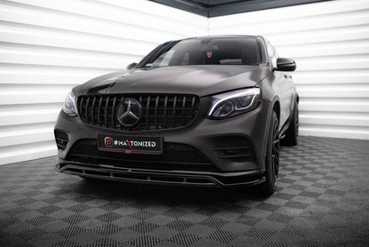 Frontlippe passend für Mercedes GLC Coupe AMG-Line /43 AMG C253 schwarz Hochglanz
