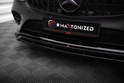 Frontlippe passend für Mercedes GLC Coupe AMG-Line /43 AMG C253 schwarz Hochglanz