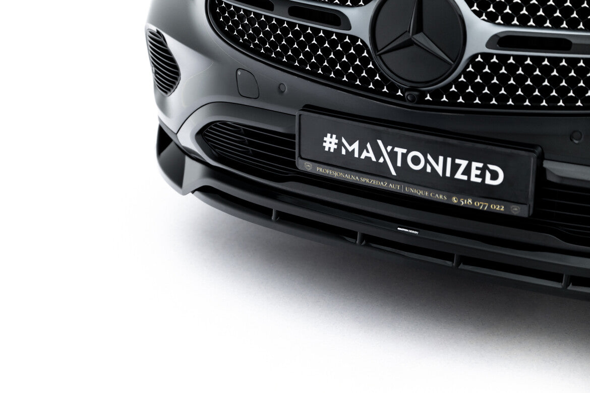 Frontlippe passend für Mercedes GLC Coupe C254 schwarz Hochglanz