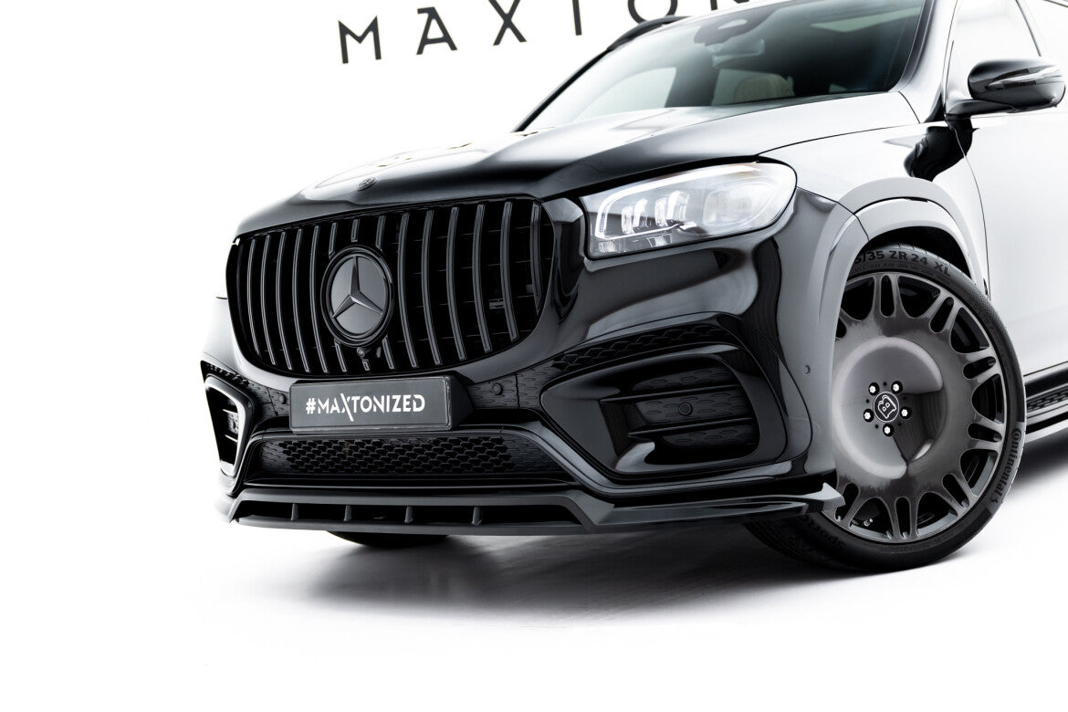 Frontlippe passend für Mercedes GLS AMG-Line X167 FL schwarz Hochglanz