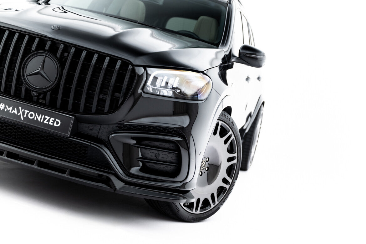 Frontlippe passend für Mercedes GLS AMG-Line X167 FL schwarz Hochglanz
