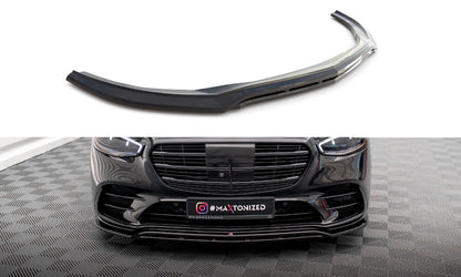 Frontlippe passend für Mercedes S AMG-Line W223 schwarz Hochglanz