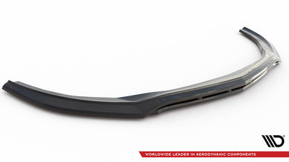 Frontlippe passend für Mercedes S AMG-Line W223 schwarz Hochglanz