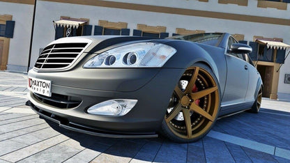 Frontlippe passend für Mercedes S-Klasse W221 schwarz Hochglanz